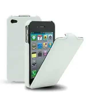 Melkco lædercover til iPhone 4 / 4S. Hvid.