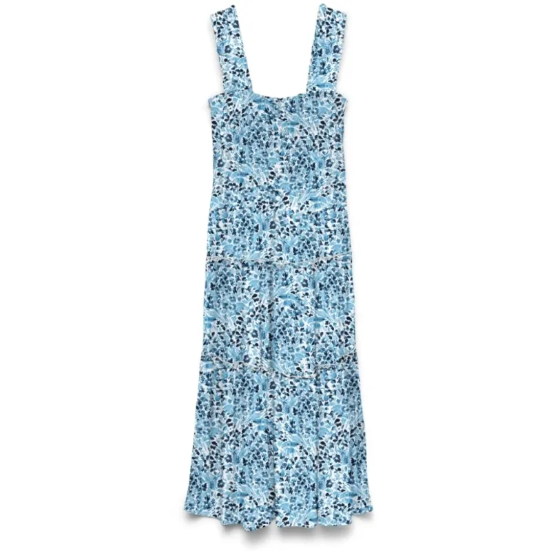 VERO MODA dame kjole VMMENNY - Snow White Alaskan blue caya