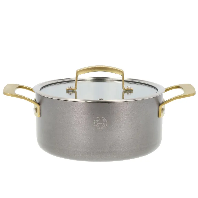 Pillivuyt Durance gryde med låg 2,9 liter 20 cm, rustfrit stål