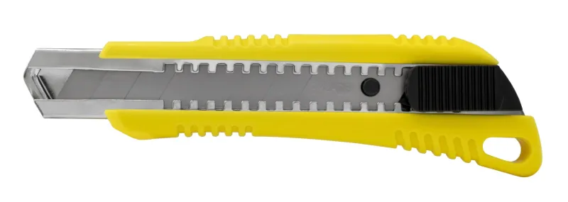 Kniv med 18 mm knivblad, Automatisk lås og magasin med 2 ekstra knivblade