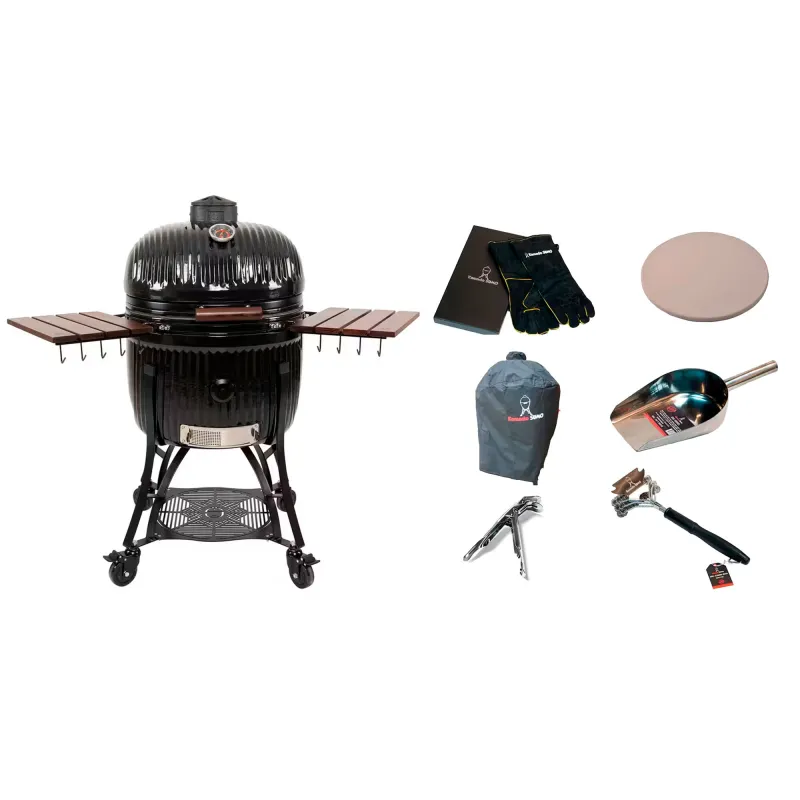 Kamado sumo Icon Maxi kamadogrill med tilbehørspakke, sort