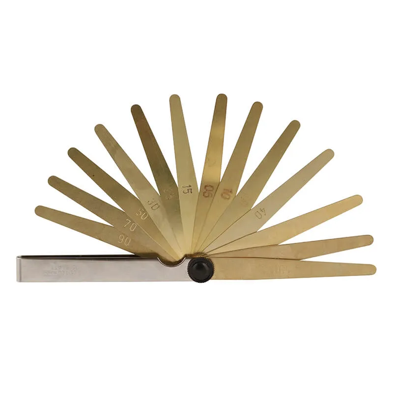 Søgerblade messing 0,05-0,50 mm (13 blade) 100 mm (Antimagnetisk)