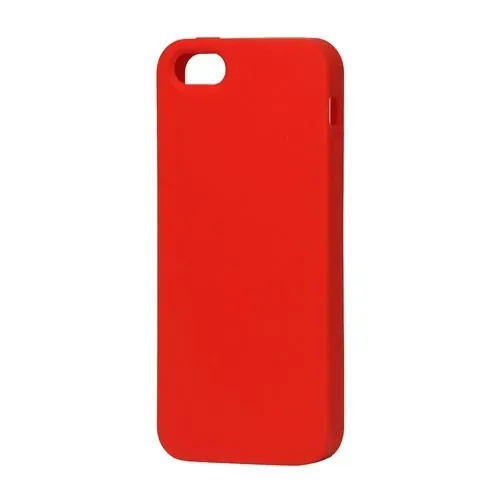 Gummi cover til iPhone 5/5S. Blank rød.