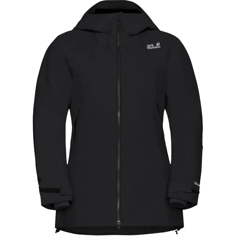 Jack Wolfskin Flowline Pro 2L Ins, skijakke, dame, sort