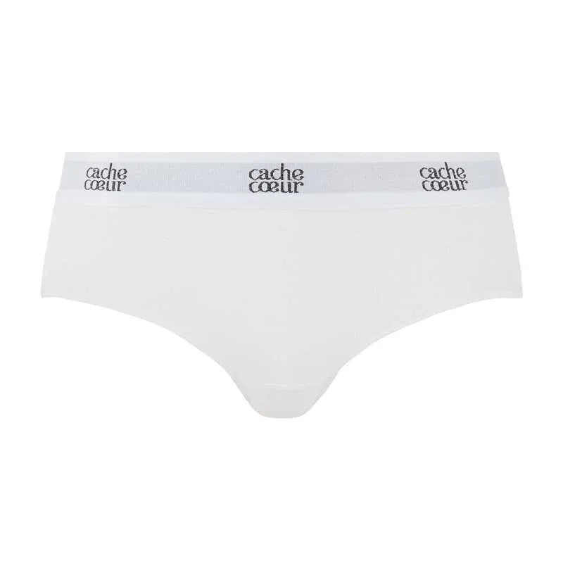 Cache Coeur Life - Maternity low waist brief- trusser- White