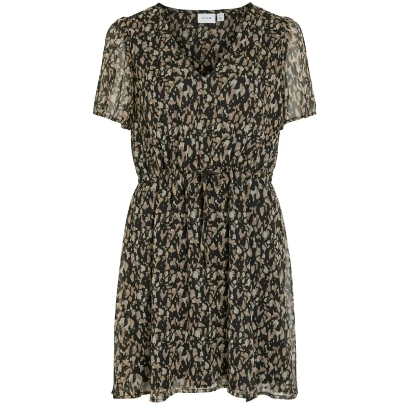 Vila dame kjole VIFALIA - Black Hazel