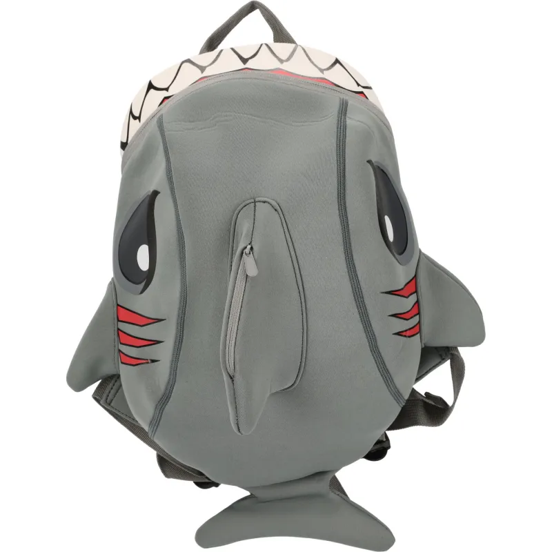 Crazy Safety Shark, rygsæk, junior, grå