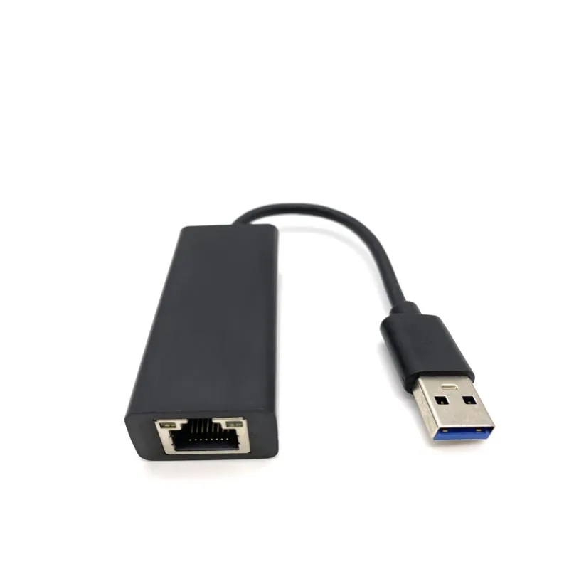 USB 3.0 Gigabit Ethernet Adapter til Nintendo Switch, Wii, Wii U & PC. Sort