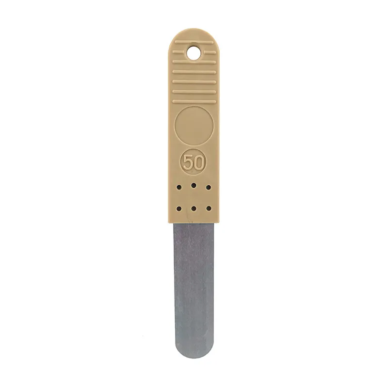 Søgerblad 0,50 mm med plastik håndtag (beige)