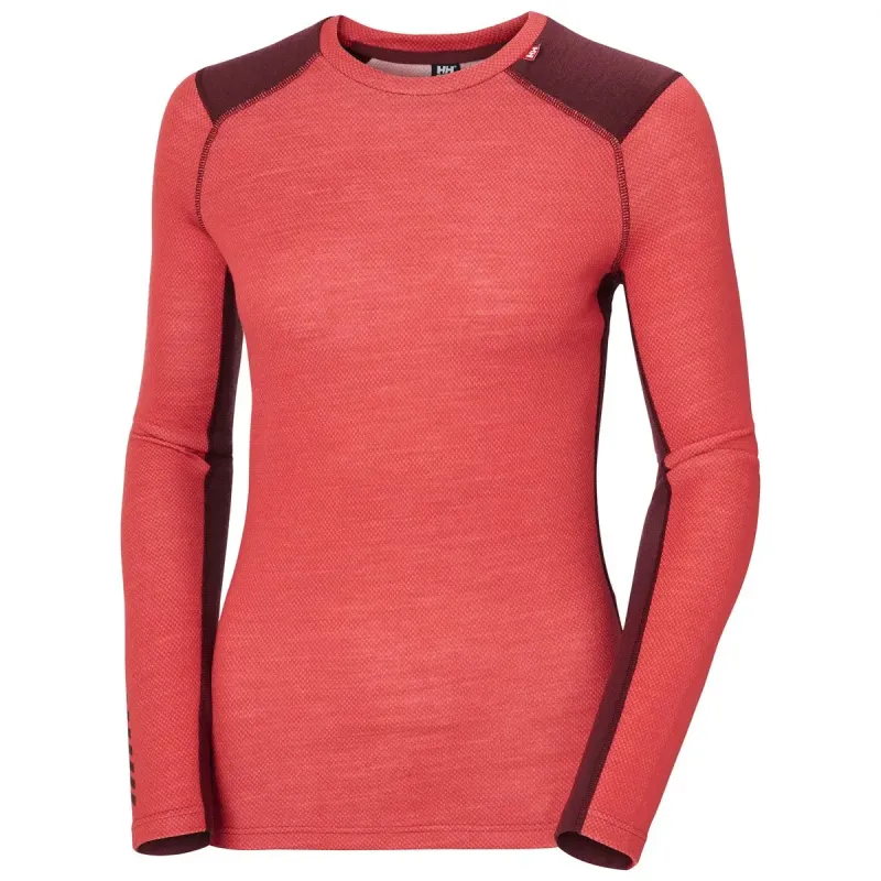 Helly Hansen Lifa Merino Midweight Skiundertrøje Dame, poppy red