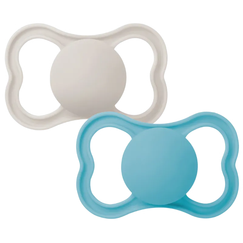 MAM Air Sut Silicone Blue 6-16M (2 stk)