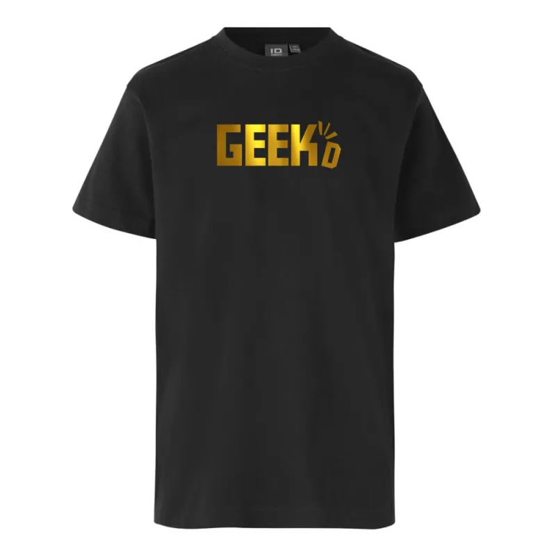 Geekd - Guld Logo Tee - Sort T-Shirt - GEEKD.dk