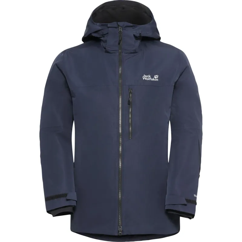 Jack Wolfskin Flowline 3in1, skijakke, herre, mørkeblå