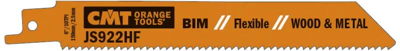 CMT bajonetsavklinge JS922HF 150mm 10tpi, 5stk