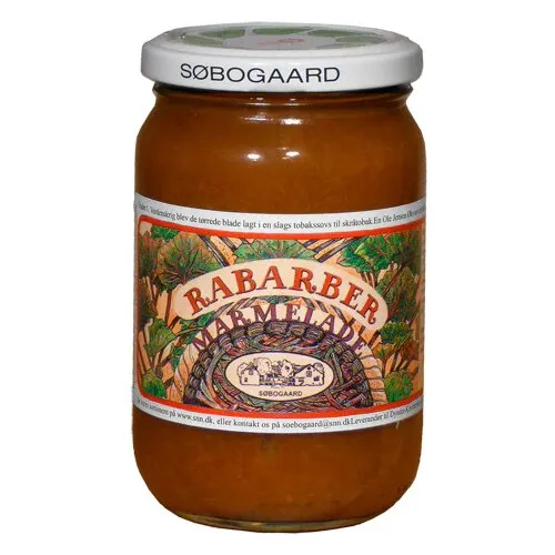 Rabarbermarmelade Øko. - 400 gram