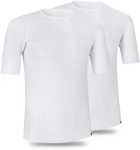 GripGrab Ultralet Mesh kortærmet Baselayer 2-Pack - Hvid