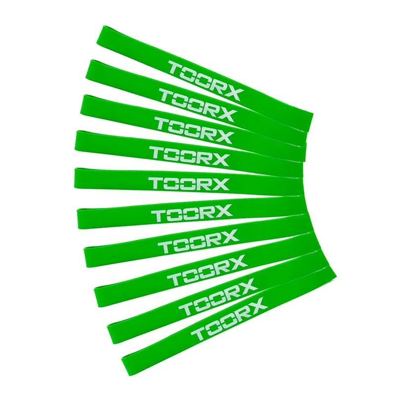 Toorx Latex  Træningselastik - Medium (10 stk)