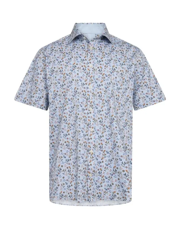 Knitted shirt s/s modern fitting