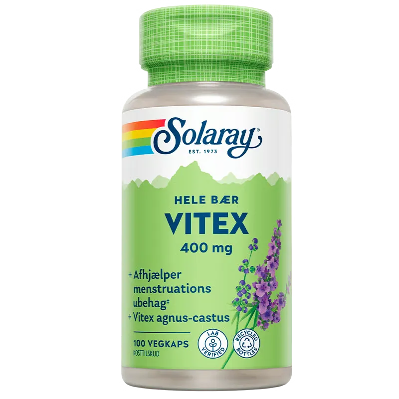 Solaray Vitex Agnus Castus (100 kapsler)