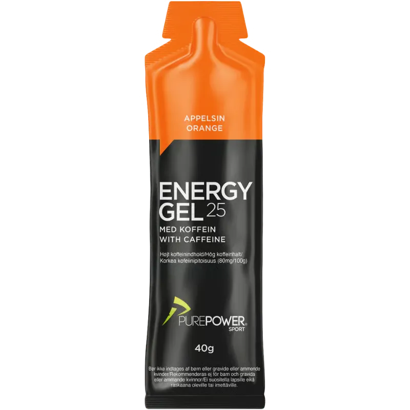 PurePower Energy Gel Koffein Appelsin (40 g)