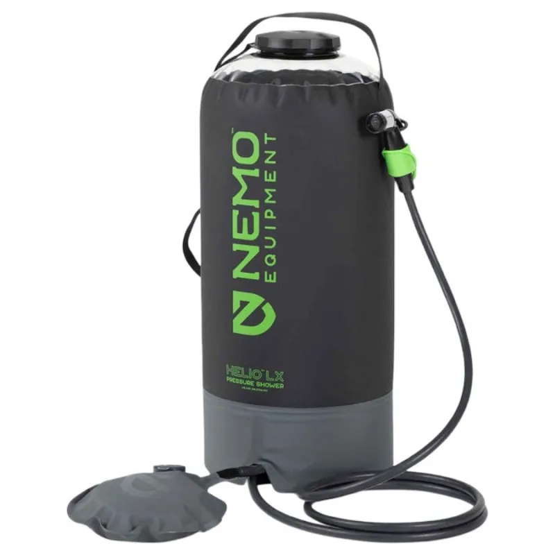 Nemo Helio LX Pressure Shower, sort/grøn