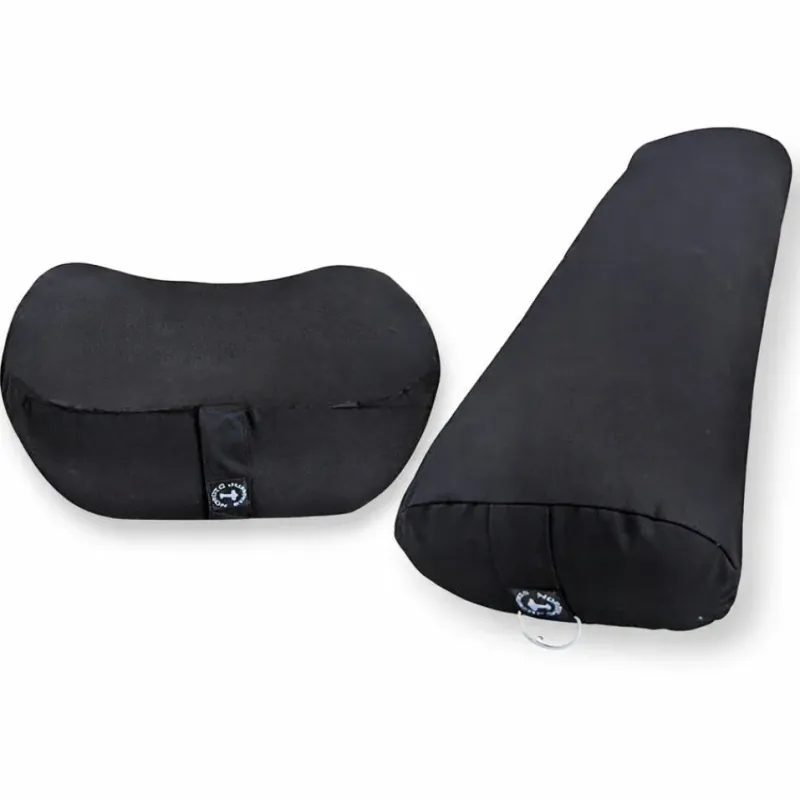 Yogapølle & Meditationspude i sort (Pakketilbud)