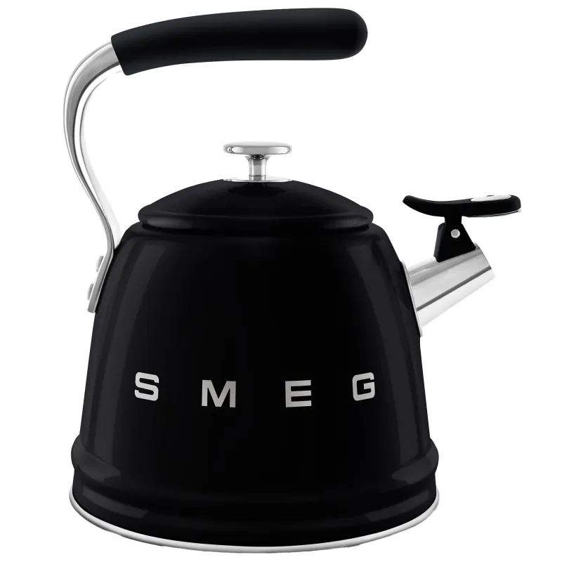 Smeg Vandkedel med fløjte 2,3 liter, sort