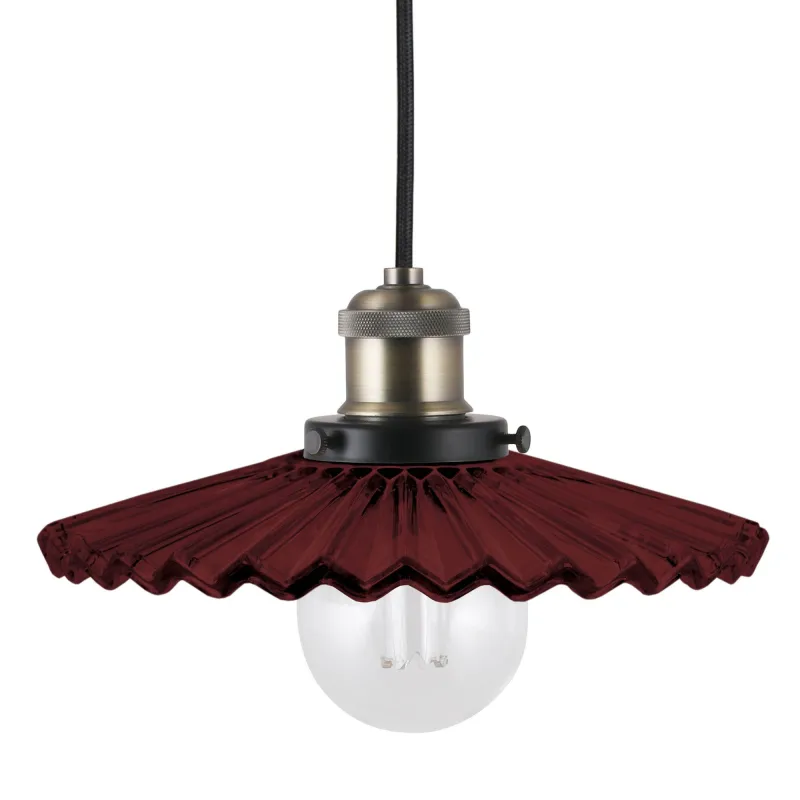Globen lighting Pendel Cobbler 25, burgundy