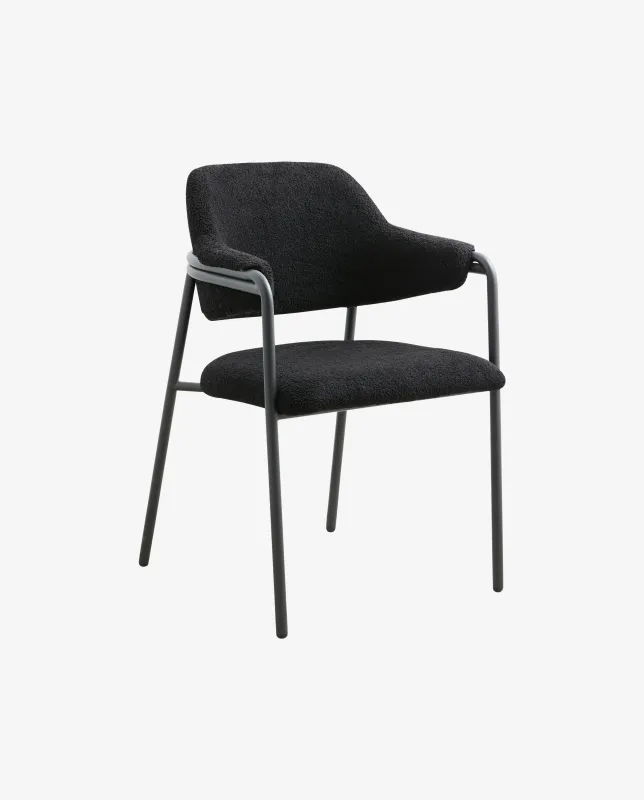 Nordal - ALBERT stol  -  sort  -  B56 × D59 × H84 cm