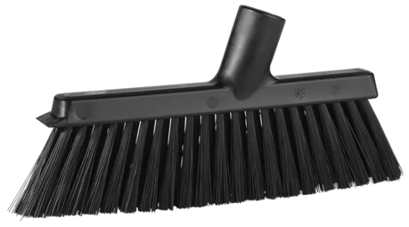 Vikan Fejebakkekost med vinklet gevind, 250 mm, Medium, Sort