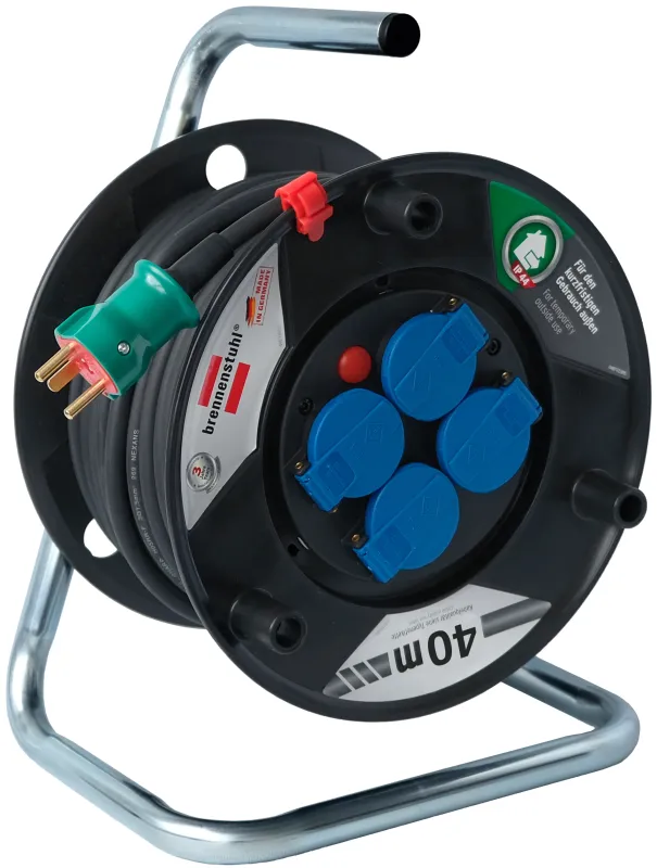 Kabeltromle med jord 40 meter 3G1,5