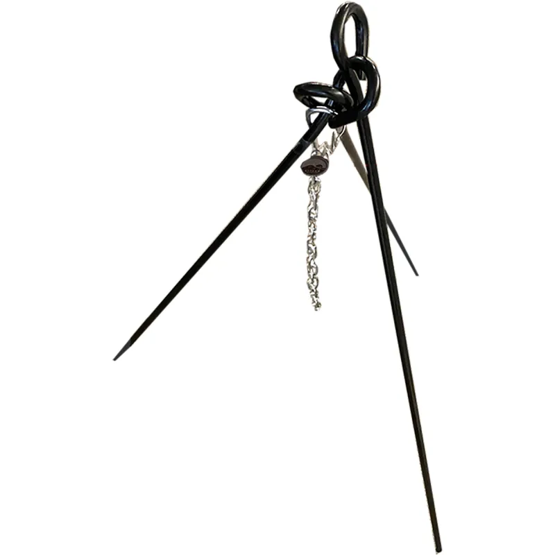 Satake Lille Grillstativ i Opbevaringspose 110 cm. 1 Kæde & Krog