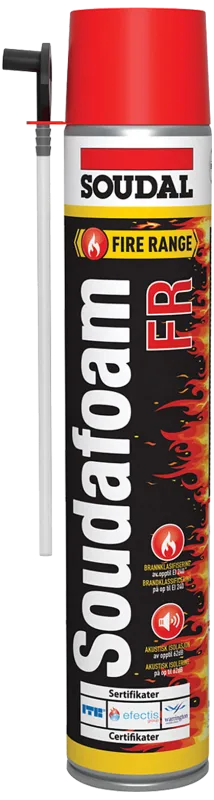 Soudafoam FR HY brandhæmmende fugeskum 750ml rød