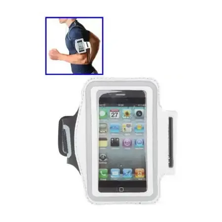 Sportsarmbånd til iPhone 5 / 5S. Hvid.