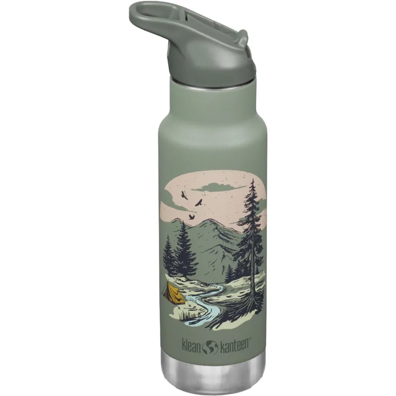 Klean kanteen Kid Narrow Flip Sport Vandflaske 355 ml, Mountain Scape