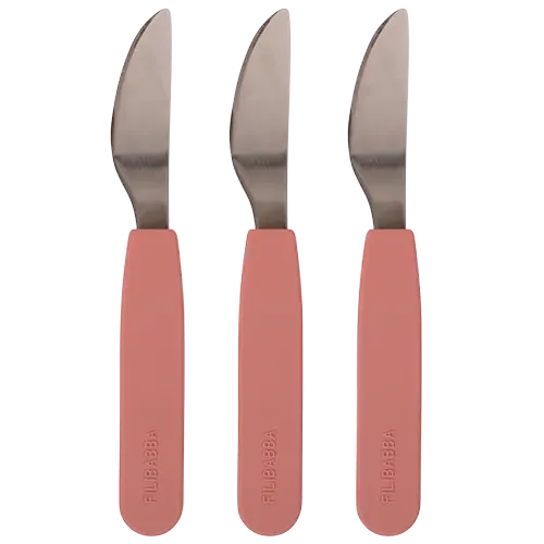 Filibabba Silikone Knive Rose (3 stk)