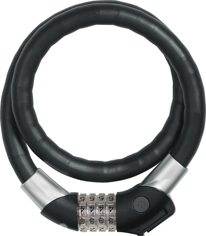 Abus Steel-O-Flex 1460 Raydo Pro m/ TexKF og LED-lys - Sort