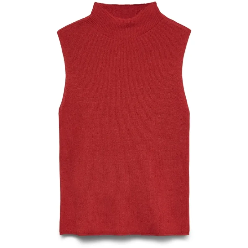 VERO MODA Dame Top Awvitoria - Molten Lava