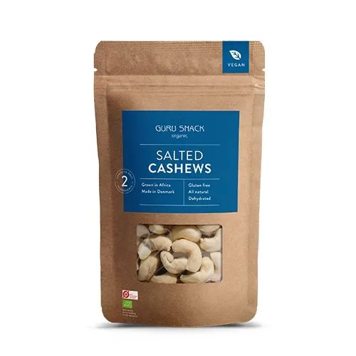 Cashews Salted Økologisk - 100 gram
