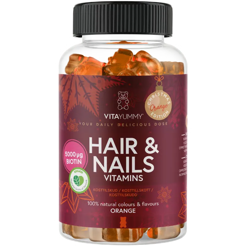 VitaYummy Hair & Nails Orange Christmas Edition (60 stk)