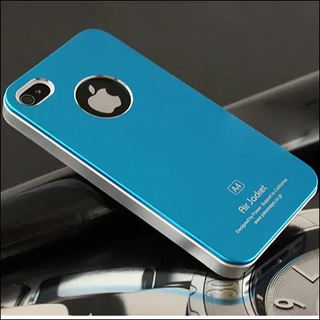 iPhone 4 & 4S Air jacket cover. Turkisblå.
