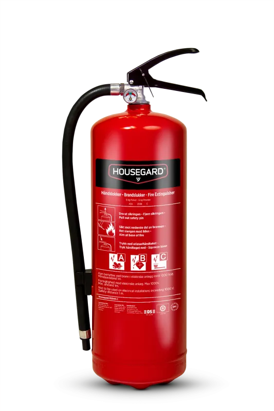 Pulverslukker 6 kg PE6HR-C, 43A-233B-C