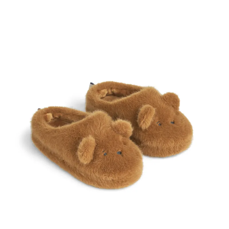 Liewood Aviaja Bjørne Slippers - Golden Caramel - 20/21