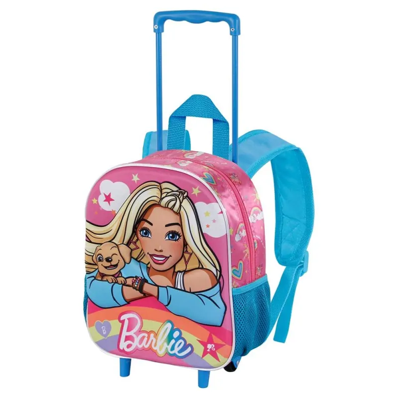 Barbie Rainbow 3D Rygsæk m/hjul, Pink