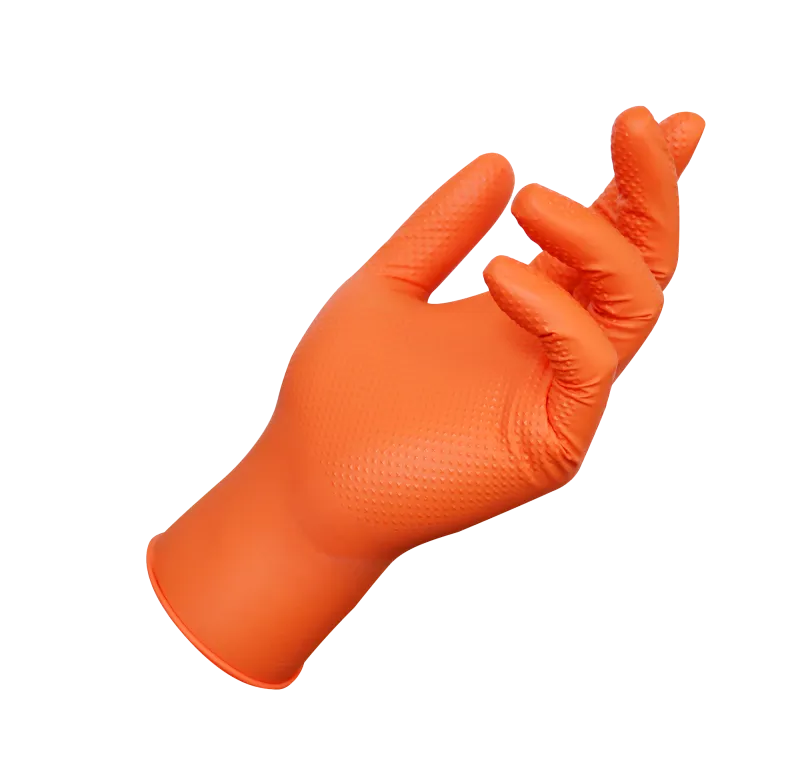 Nilex Diamond Orange PF engangshandske Str. 8, boks a 50 stk.