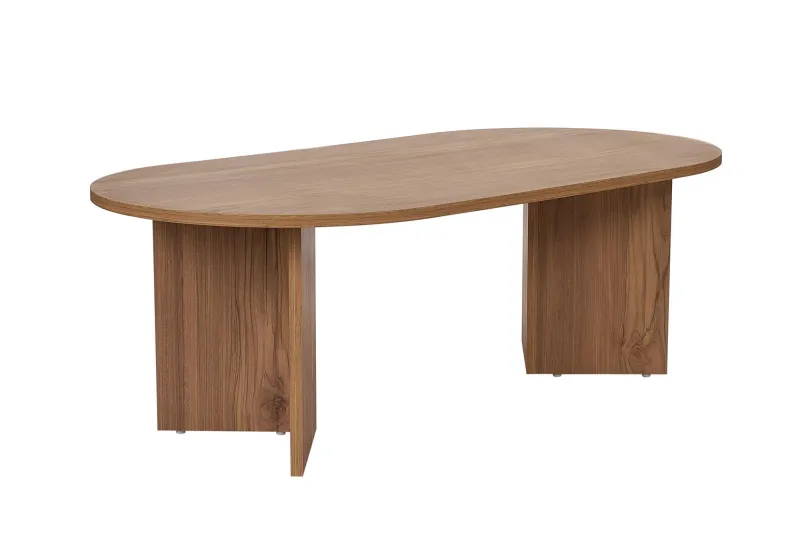NORDVÄRK Sable sofabord, oval - VNT eg melamin (119x60)