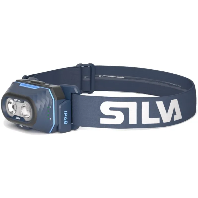 Silva Explore 5, pandelampe, blå