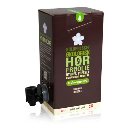 Nyborggaard Hørfrøolie Koldpresset Ø (1 ltr)