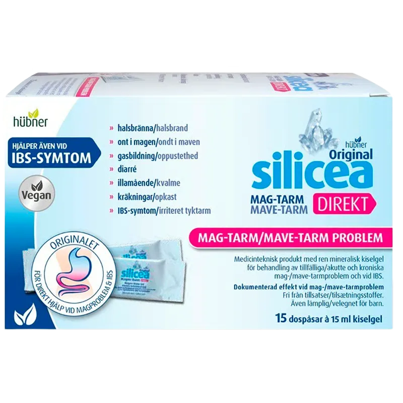 Hübner Silicea Mave-Tarm DIREKT  (15 poser x 15ml)