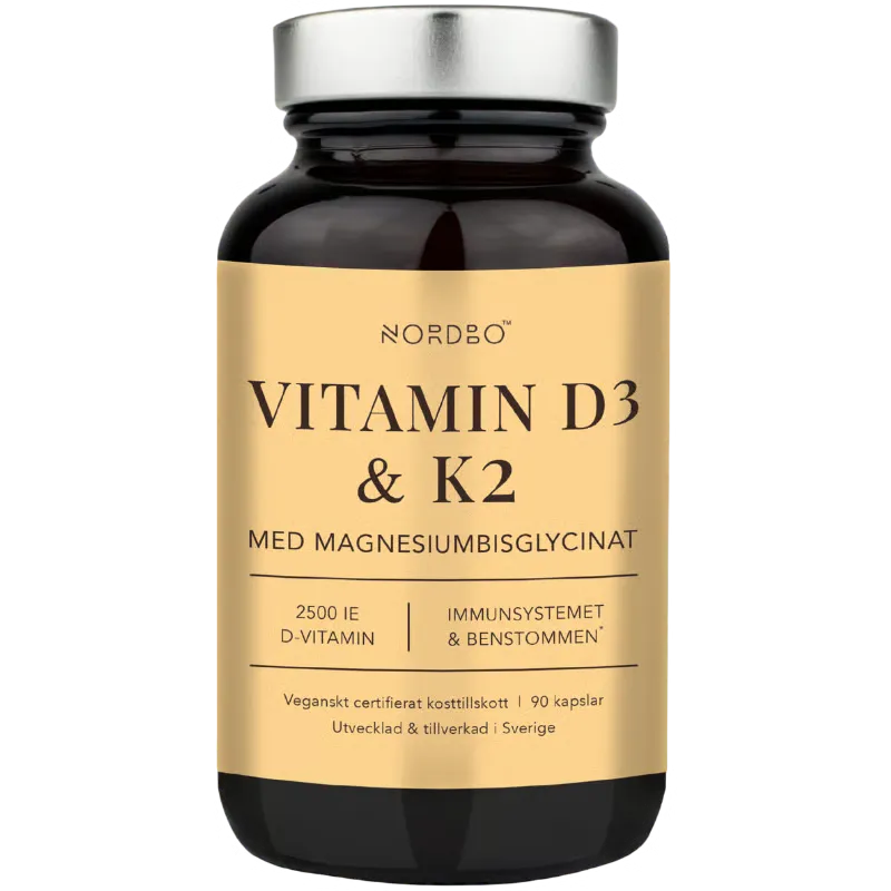 Nordbo Vitamin D3 & K2 (90 kaps)